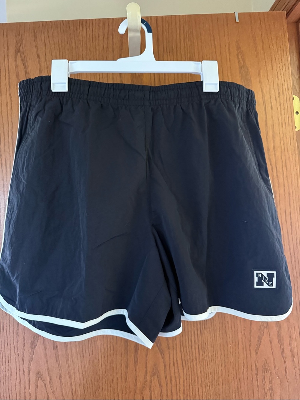 Men’s Nike Black Athletic Shorts with White Trim - 5” length, NWT